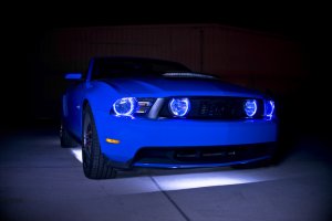 Ford Mustang Headlight Halo Kit - ORACLE Lighting - LED Headlight Halo - Red - `10-`14